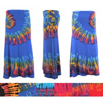 SP-035 Rayon Knit Tiedye Skirt