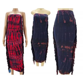 SP-035-A Rayon Knit Tiedye Carwash Skirt/Dress