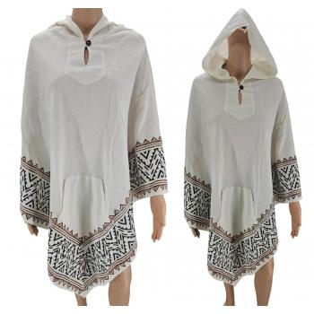 RCM-0001 Cotton Block Printed  Poncho