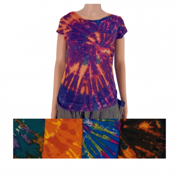 SP-3130 Rayon Lycra Tie Dyed T-shirts