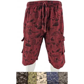MT-24 Cotton Mushroom Prints Shorts