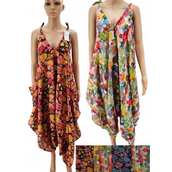 TW-6939 Cotton Mushroom Prints jumpsuits