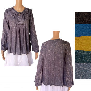 5344 Rayon Stonewash Top