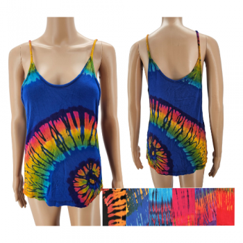 KK-203 Rayon Knit Tie Dyed Tank Top