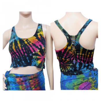 PAE-64 Rayon Tie Dyed Halter Top