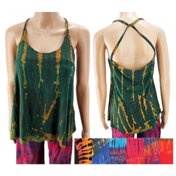 PP-4036 Rayon Knit Tie Dyed Tank Top
