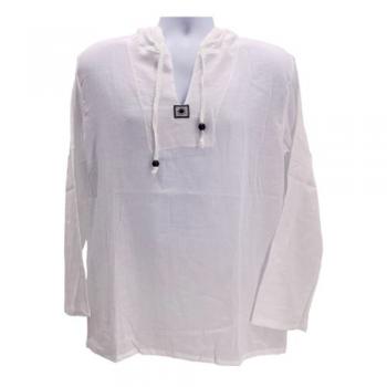 TKW-01 White Cotton Hoodie M-XXL