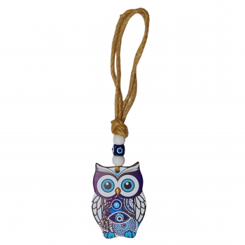 EEH-14 Owl Evil Eye Hanging