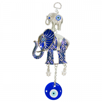 EEH-17 Evil Eye Hanging with 2 Elephant