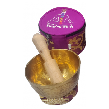 HBT-4 Hand Beaten Singing Bowl with case 4 inch