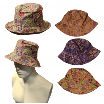 Hat-202 Vegan Leather (Cork) Bucket Hat