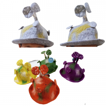 KIH-88-B Wool Hand Felted Hats