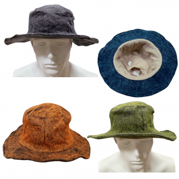 KIH-90 Cotton Plain Hat with Inner Pocket