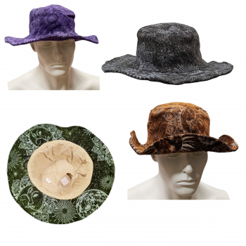 KIH-91 Cotton Celestial Print Hat with Inner Pocket