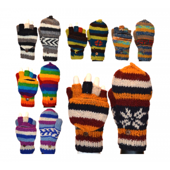 YWM-12 Wool Mitten with Cover and Polar Lining