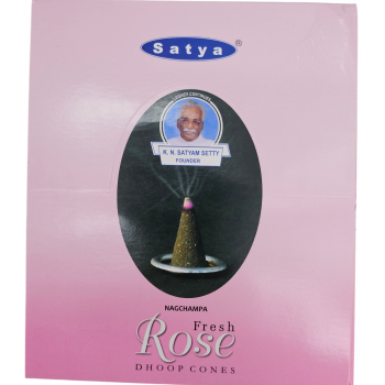KINC-7 Rose Cone Incense Pack of 12x12 Cone