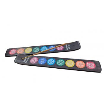 KINS-50A Wood 7 Chakra Incense Burners