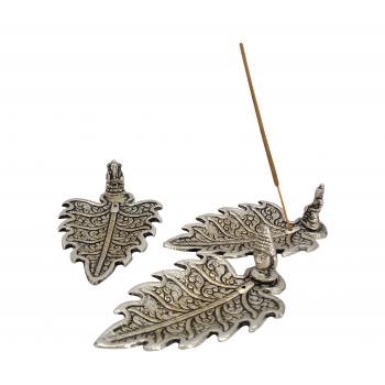 KINS-52 Metal Leaf Incense Burner