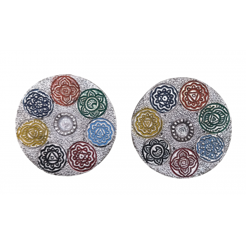 KINS-54 Metal Round 7C Incense Burner