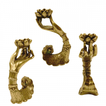 KINS-63-A  Bronze Lotus Incense Burner