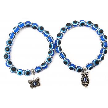 EEB-1 Resin Evil eye bracelets with charm 