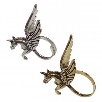 NPR-28 Brass Flying Horse Finger Ring