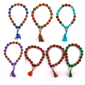RB-112 Stone and Rudraksha Bracelets