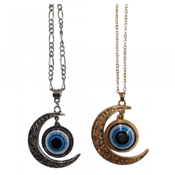 EEP-3 Alloy Evileye Moon Pendents