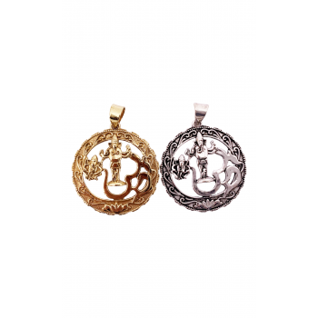 KIJP-6 Brass Om Ganesh Pendent