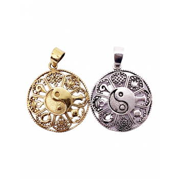 P056-B Yingyang Mandala Pendent