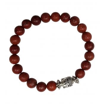 BB8-11A Red Jasper Buddha Bracelets 8mm
