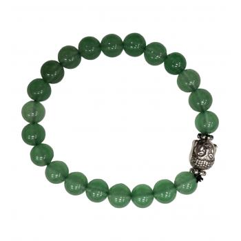 BB8-23A Green Aventurine Buddha Bracelets 8mm