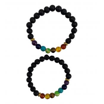 BB8-46 Lava Chakra Bracelets 8mm