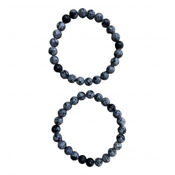 BB8-6 8mm Snowflake Obsedian