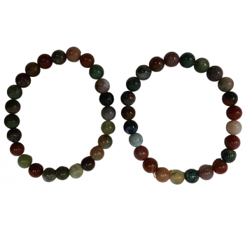 BB8-63 Indian Agate Bracelets 8mm
