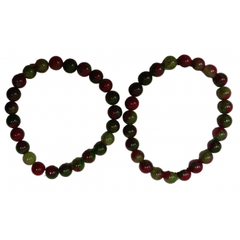 BB8-71 Watermelon Tourmaline Bracelets 8MM