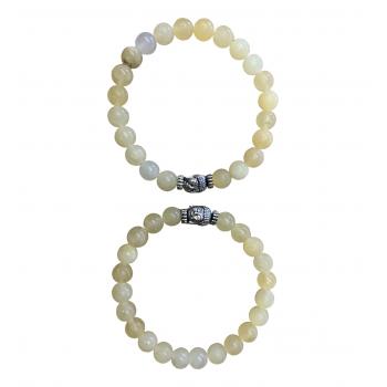 BB8-9A 8mm Calcite Bracelets With Buddha