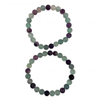 BB8P-10 Fluorite Bracelets 8mm