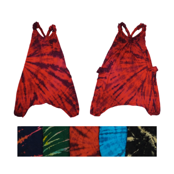 KYD-11 Rayon Knit Tie Dyed Kid's Overall Free Size
