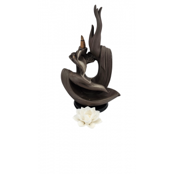 BFB-2 Ceramic Lotus mudra Back flow incense Burner