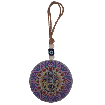 EEH-7 Glass Hamsa Hangings 