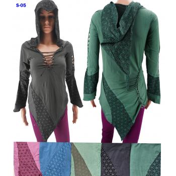 S-05 Cotton Knit web printed Fancy Hoodie