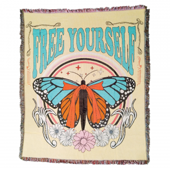 PT-691 Jacquard Butterfly Print Blankets 50*60 in