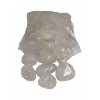 0424 Clear Quartz Tumbles per Kg