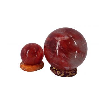 Nage-56 Red Smelt Quartz Spheres (per Kg)