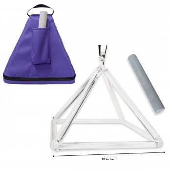 CHB-3 10 inches Crystal Healing Triangle Bell