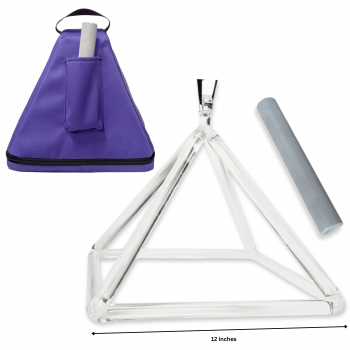 CHB-4 12 inches Crystal Healing Triangle Bell