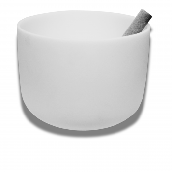QZ-8 Frosted Quartz Singing Bowl 8"