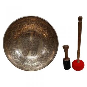 HHC-20 Handhammered carved 20 inches Singing Bowl