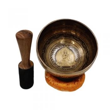 HHC5 Handhammered Carved Singing Bowl 5"